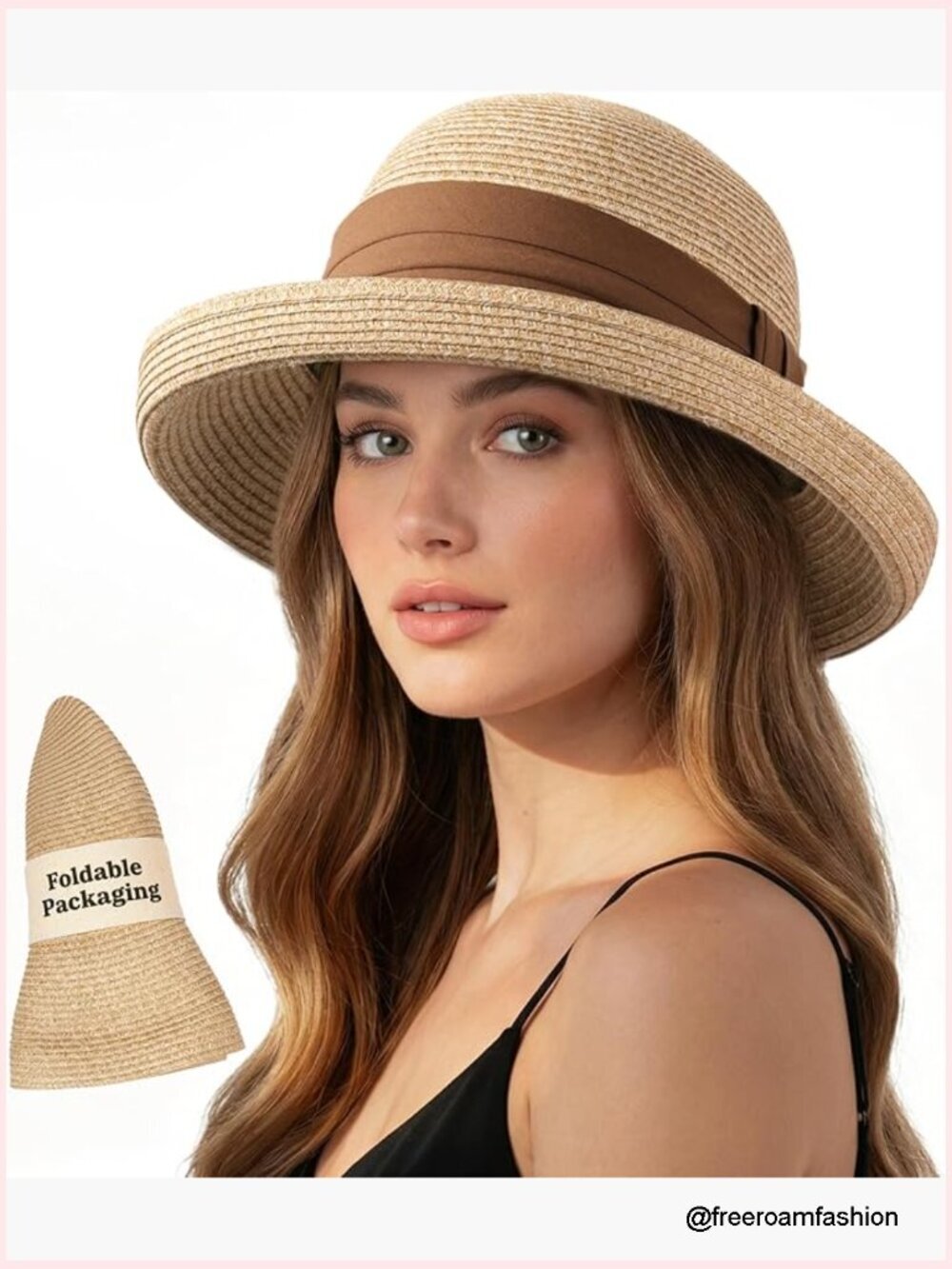 UPF 50+ Packable Bucket Hat for Women Travel Adjustable